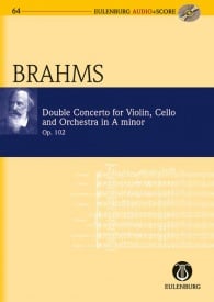 Brahms: Double Concerto in A minor Opus 102 (Study Score + CD) published by Eulenburg